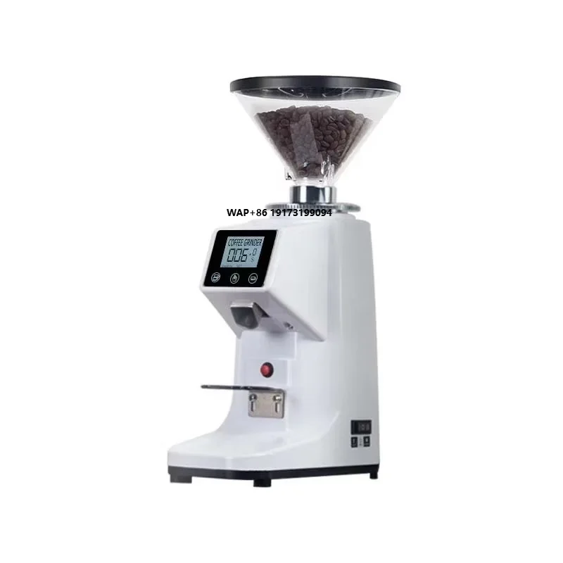 Coffee Grinder Burr Flat - Macinacaffè Automatico Commerciale con Macine Piatte