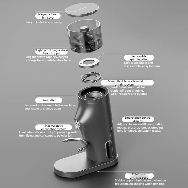 Macinacaffè elettrico Gemilai  - Coffee Grinder Burr Flat recensione e prezzo